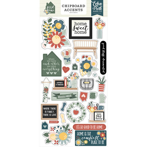 Good To Be Home Collection - Chipboard Embellishments - Accents