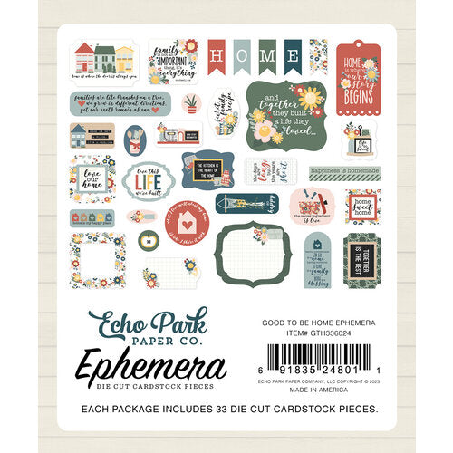Good To Be Home Collection - Ephemera