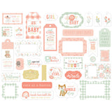 It's A Girl Collection - Ephemera - Frames and Tags