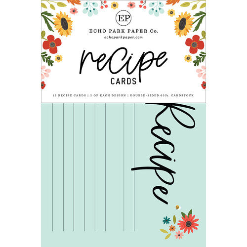 Recipe Cards Collection - Recipe Cards - Sunflower Summer