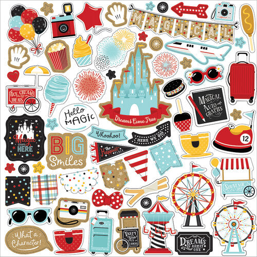 Remember The Magic Collection - 12 x 12 Cardstock Stickers