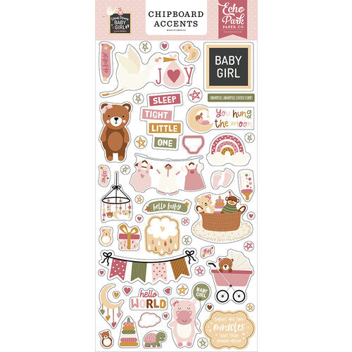 Special Delivery Baby Girl Collection - Chipboard Accents