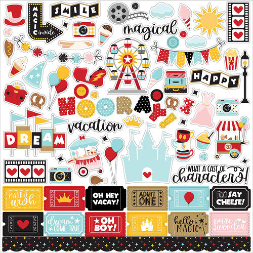 Wish Upon A Star 02 Collection - 12 x 12 Cardstock Stickers
