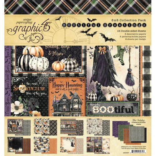 Graphic 45 - BOOtiful Greetings Collection - 8 x 8 Collection Pack