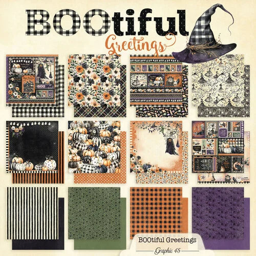 Graphic 45 - BOOtiful Greetings Collection - 12 x 12 Collection Pack