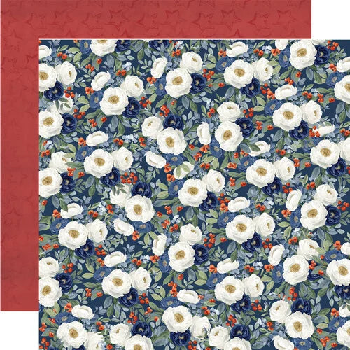 Simple Stories - Simple Vintage Land Of The Free Collection - 12 x 12 Double Sided Paper - Home And Heart