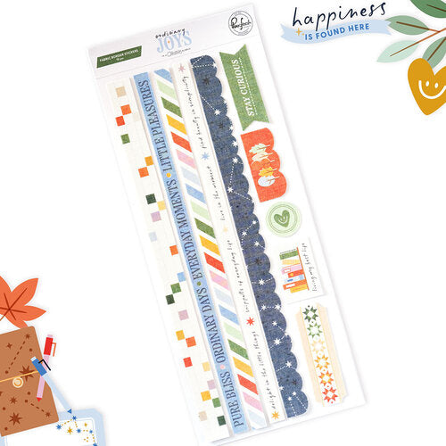 Pinkfresh Studio - Ordinary Joys Collection - Stickers - Fabric Border
