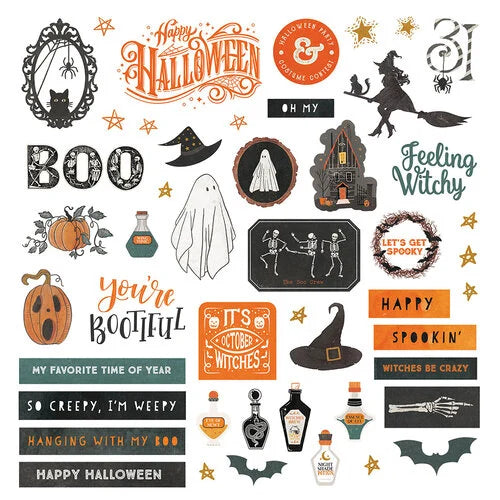 Trick or Treat Collection - 12 x 12 Cardstock Stickers