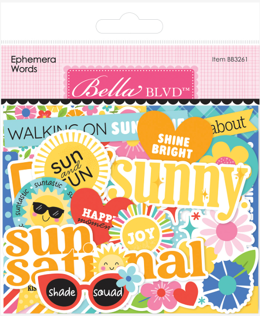 Walking On Sunshine Ephemera Words