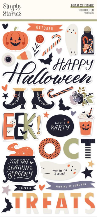 Simple Stories Frightful Fun Foam Stickers