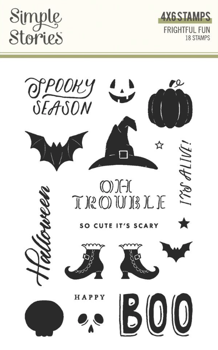 Simple Stories Frightful Fun Stamps