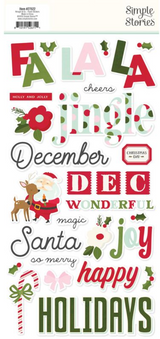 Simple Stories Kringle and Co Foam Stickers