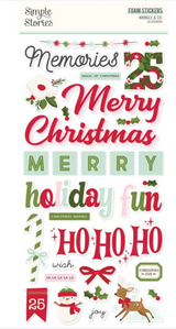 Simple Stories Kringle and Co Foam Stickers