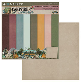 49 & Market Campfire Memories 12x12 Solids Collection