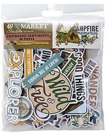 49 & Market Campfire Memories Chipboard Sentiments