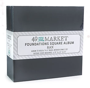 49 & Market Foundations Square Album Black