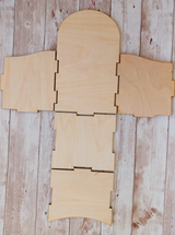 DIY Wood Rounded Tag Box