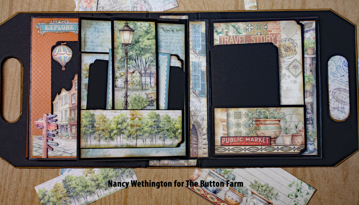 Art of Traveling Briefcase Album *** Digital Tutorial only ***No Products Shipped