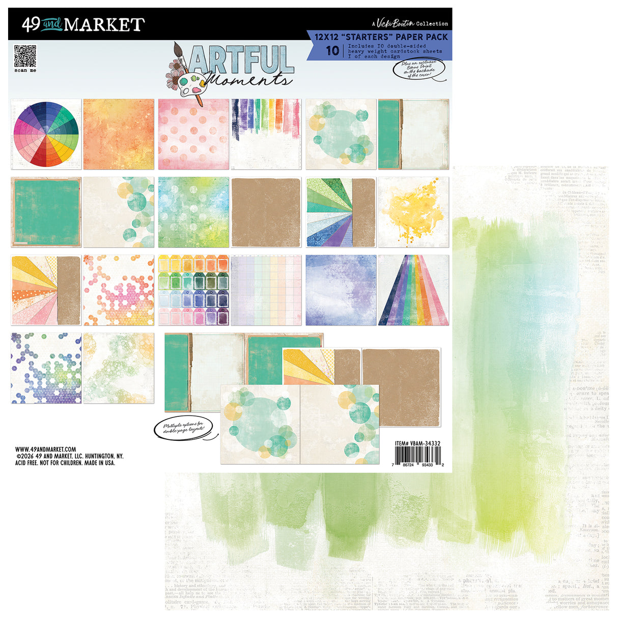 49 and Market 12 x12 Collection Pack- Artful Moments