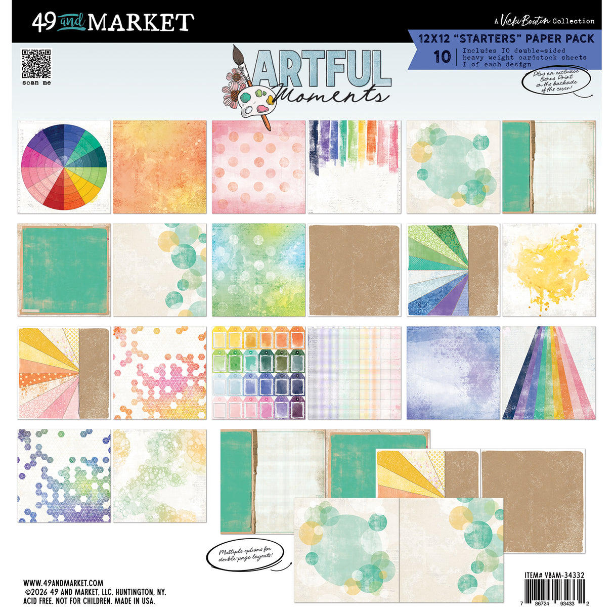 49 and Market 12 x12 Collection Pack- Artful Moments