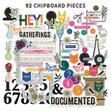 The Flower Emporium Chipboard Bits 92/Pkg
