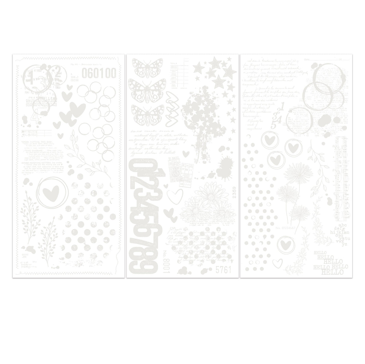 Irresistible Curiosities Rub-on Transfers by Vicki Boutin