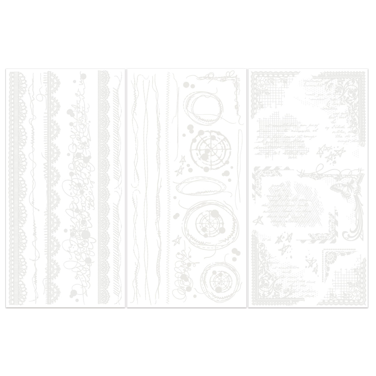Irresistible Artful Edges Rub-on Transfer Set