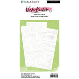 Irresistible Artful Words Rub-on Transfer Set