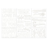 Irresistible Artful Words Rub-on Transfer Set