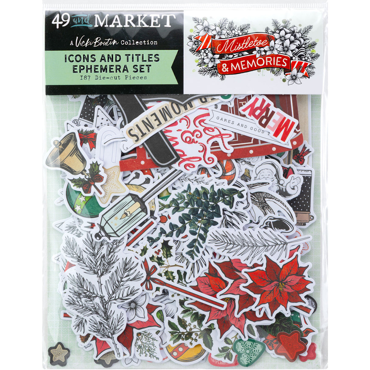 49 And Marketing Icons Die-Cuts Mistletoe and Memories