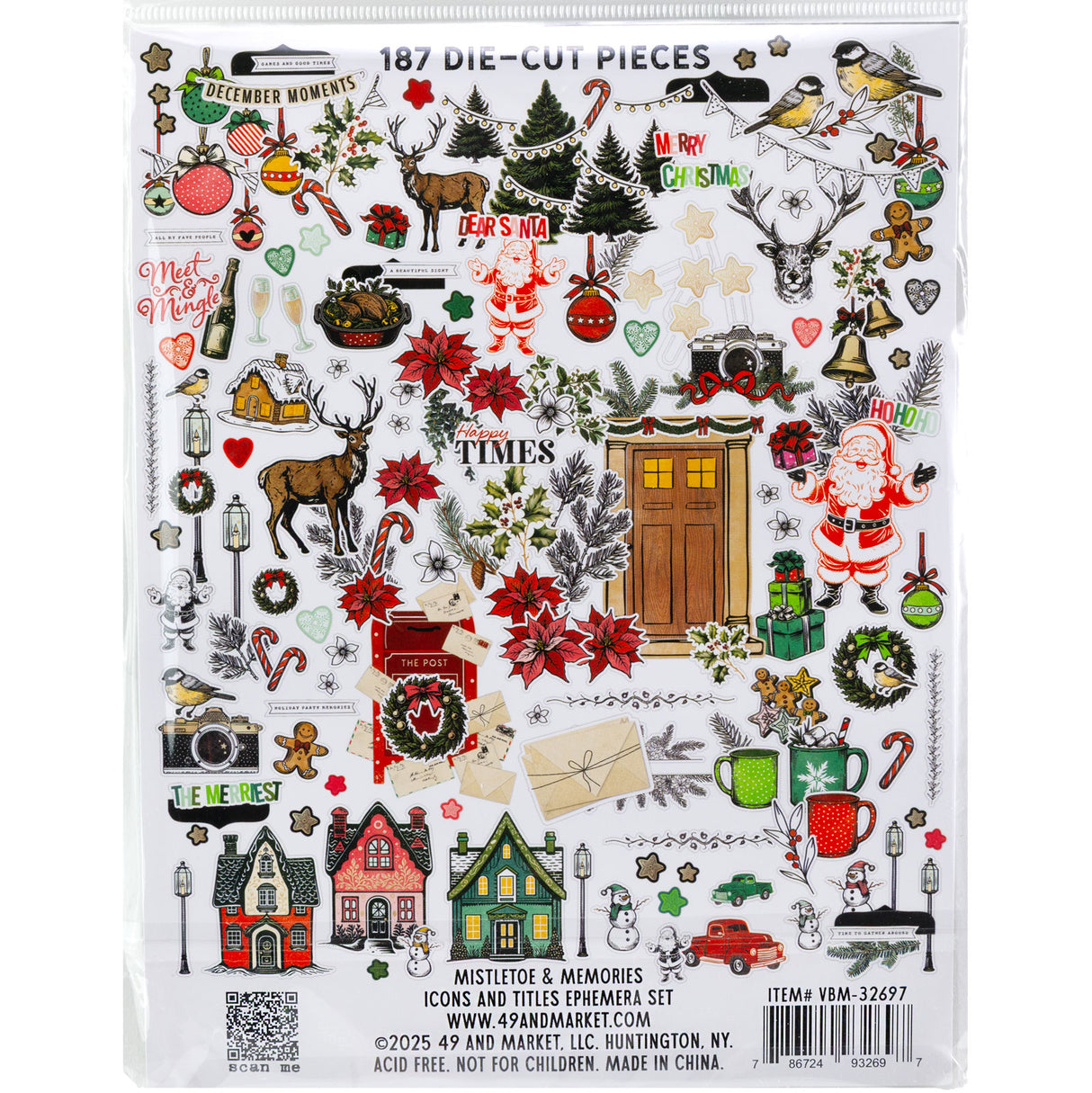 49 And Marketing Icons Die-Cuts Mistletoe and Memories