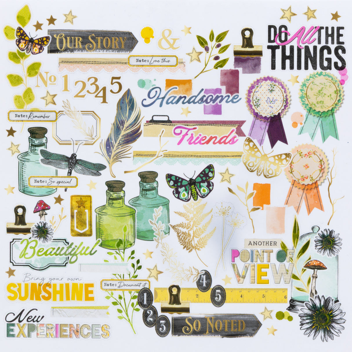 Curiosities in Willow Grove Foiled Die-Cut Assortment