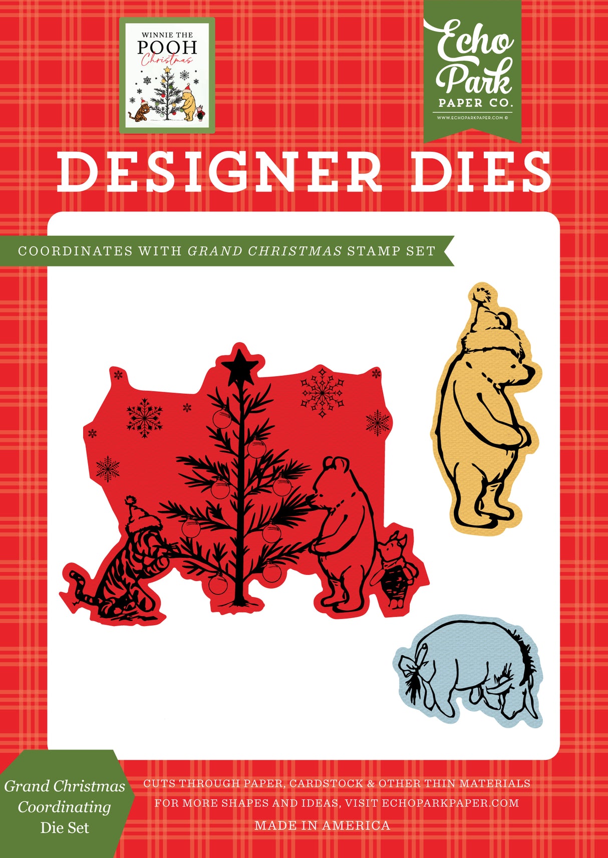 Winnie The Pooh Christmas Grand Christmas Coordinating Die Set