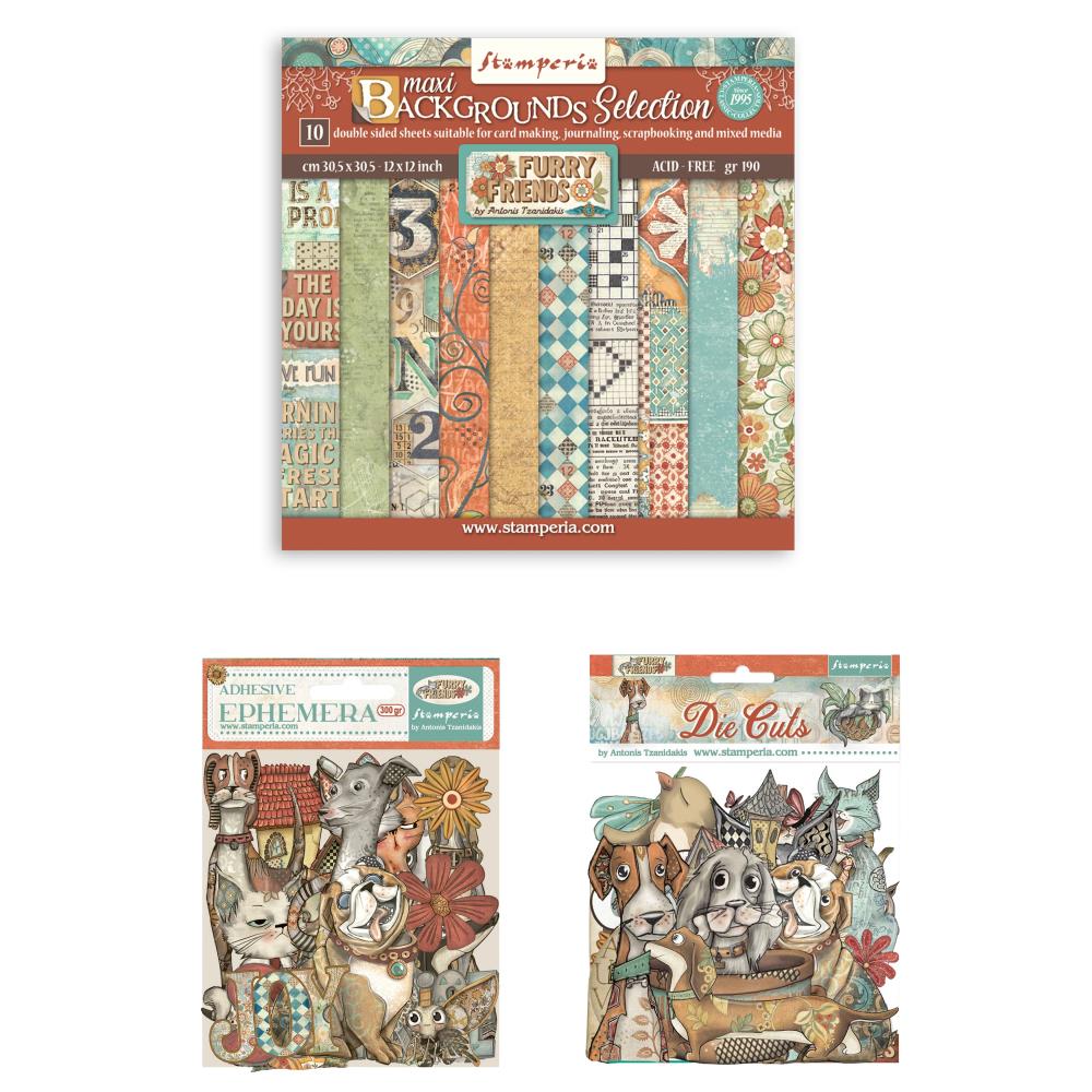 Stamperia Furry Friends Bundle