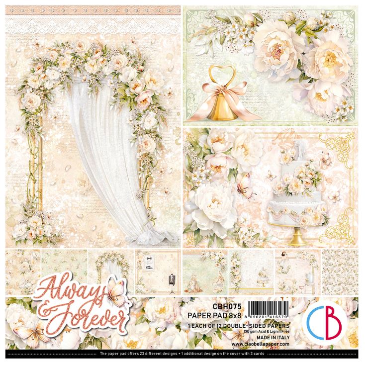 Ciao Bella Paper Always & Forever 8x8 Paper Pad