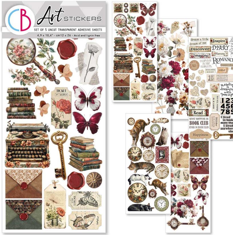 Ciao Bella Art Stickers Book Lovers