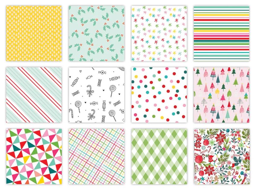 Pretty Little Studio Candy Cane 12x12 Vellum Pack