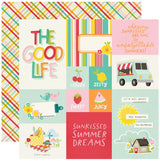 Simple Stories Sweet Summertime 12x12 Paper - Combo Elements