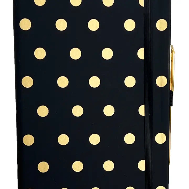 MANIFOL A5 Notebook with Polka Dots & Pen