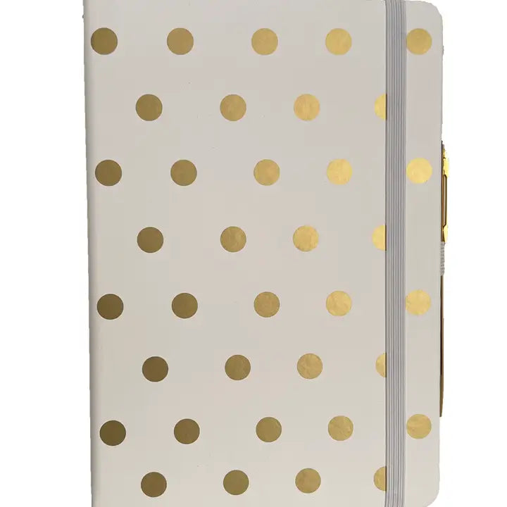MANIFOL A5 Notebook with Polka Dots & Pen