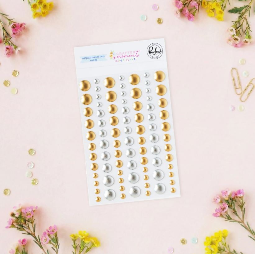 Pink Fresh Ordinary Joys Metallic Metal Dots