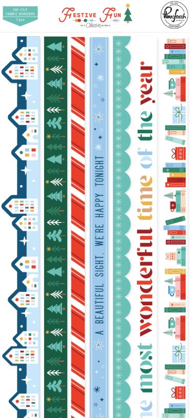 Pink Fresh Festive Fun Fabric Borders