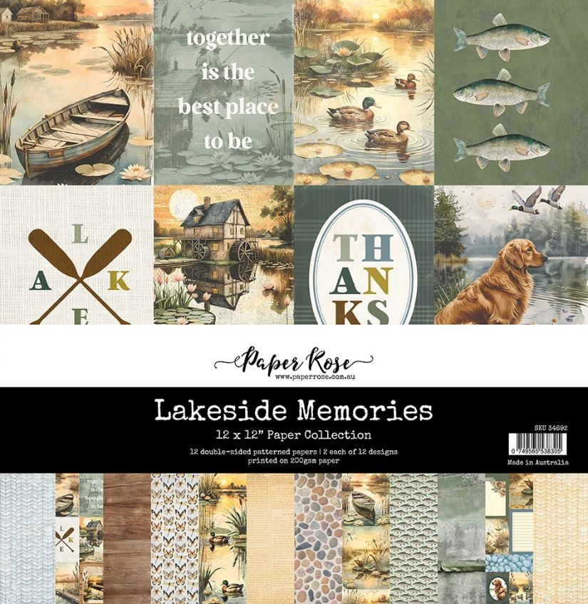 Paper Rose Lakeside Memories 12x12 Paper Collection