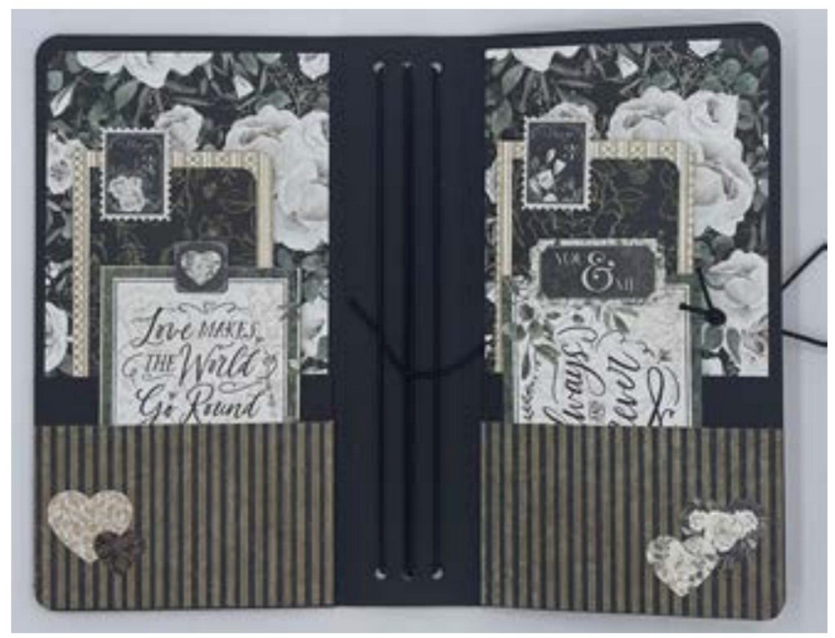 Graphic 45 Monthly Class Series Vol 8 2023 - P.S. I Love You  – DIY Shadow Box & Travel Album