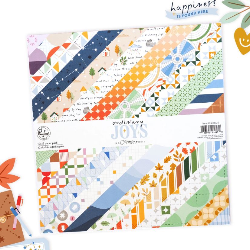 Pink Fresh Ordinary Joys 12x12 Paper Pack