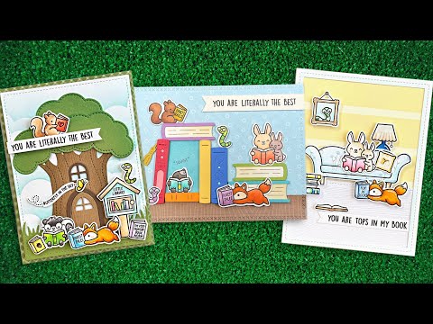 Little Woodland Library Coloring Stencils