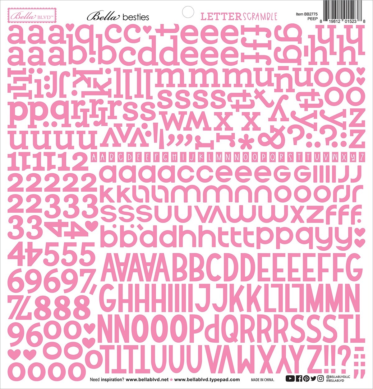 Peep Letter Scramble Alpha Stickers