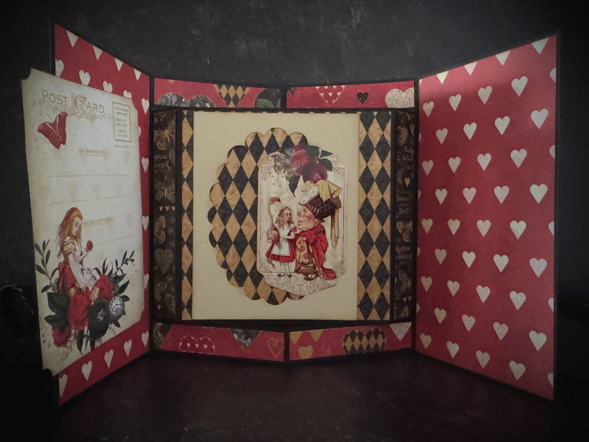 Graphic 45 Card Class Series Vol 1 2025 - Curiouser & Curiouser – Pop-Up Card Set
