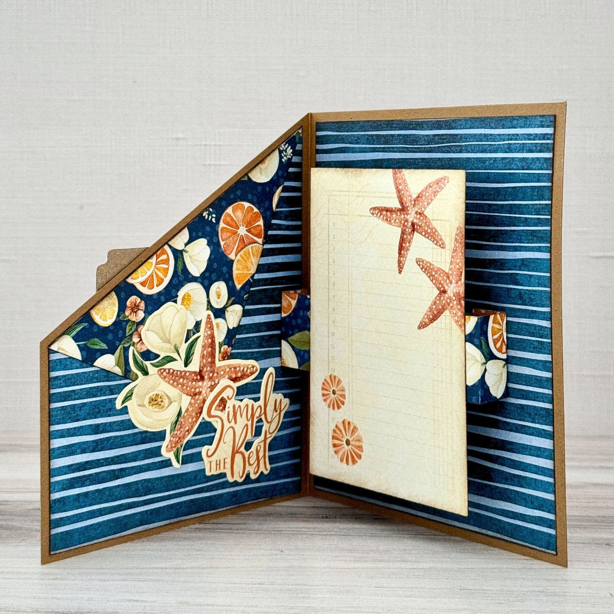 Graphic 45 Card Class Series  - Take the Scenic Route Peel Back Card Kit