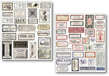Ciao Bella Paper Mixed Media Stickers Vintage Scripts